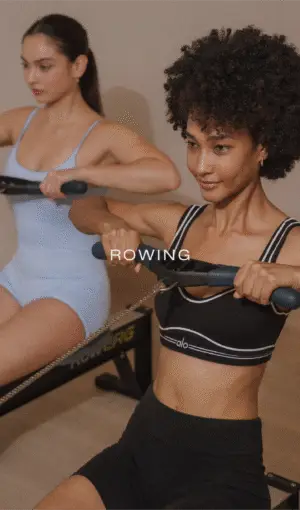 Row & Flow class at Flow by Synergy Fujairah – full-body, low-impact rowing workout for cardio, strength, and endurance